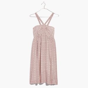 Madewell | Print Silk Halter Dress Size 8